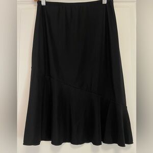 Vintage Carol rose,  black drop waist stretch skirt. Size S